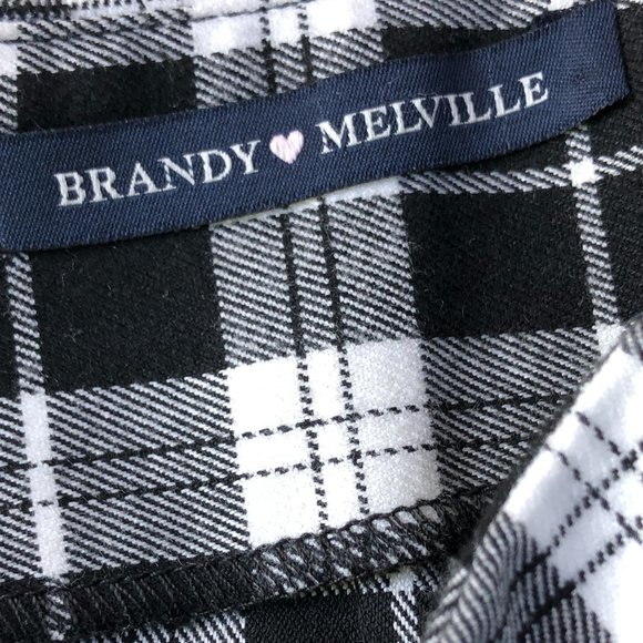 NWOT Brandy Melville Black and White Cara Skirt - Picture 4 of 7